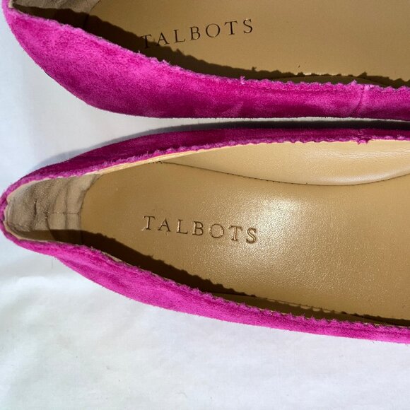 Talbots Francesca Keeper Driving Magenta Pink Suede Leather Loafers, Sz 8.5 LN! - Picture 13 of 15